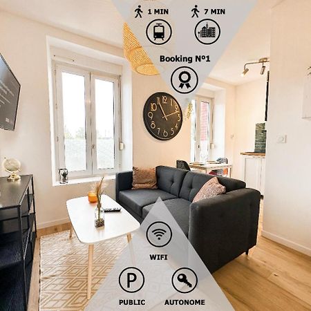 New: Agreable & Lumineux *Gare* Apartment Гингам Екстериор снимка