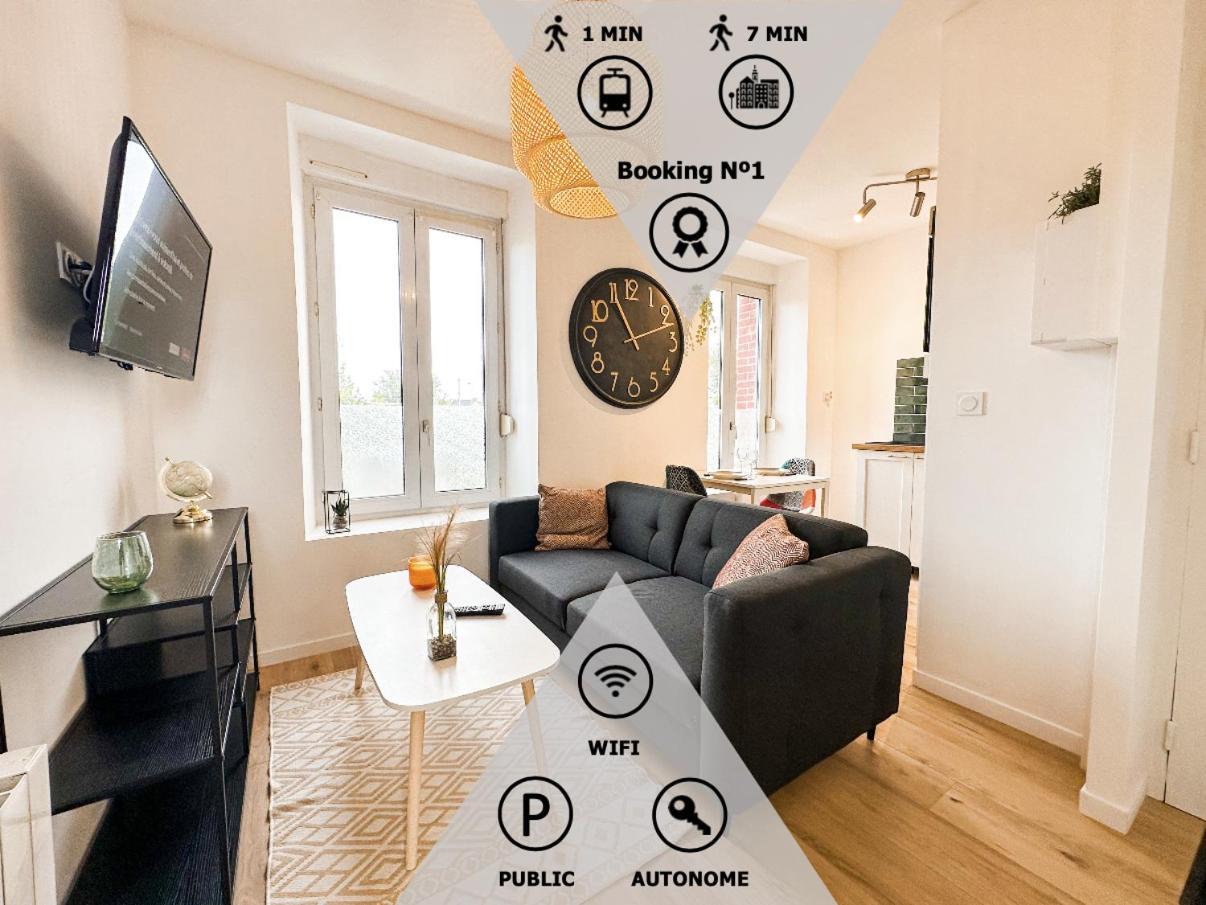 New: Agreable & Lumineux *Gare* Apartment Гингам Екстериор снимка